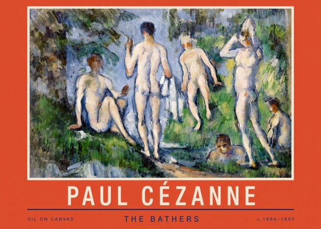 Paul Cézanne The Bathers No2 - Póster