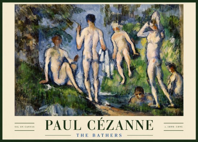 Paul Cézanne The Bathers No3 - Póster