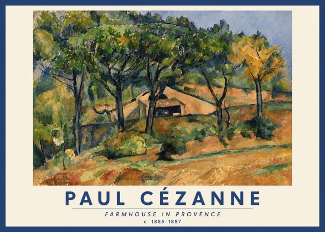 Paul Cézanne Farmhouse in Provence No2 - Póster