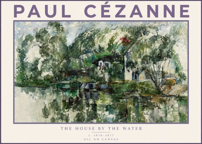 Paul Cézanne The House by the Water No3 - Póster