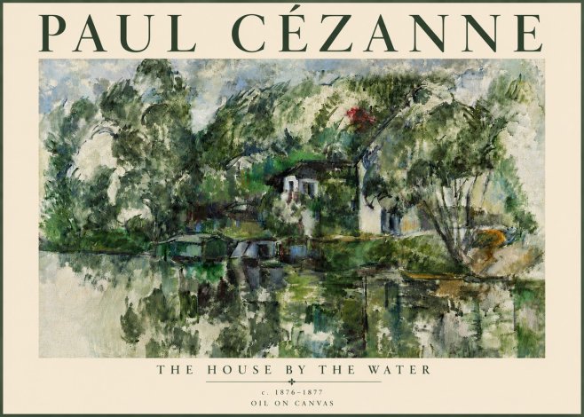 Paul Cézanne The House by the Water No5 - Póster