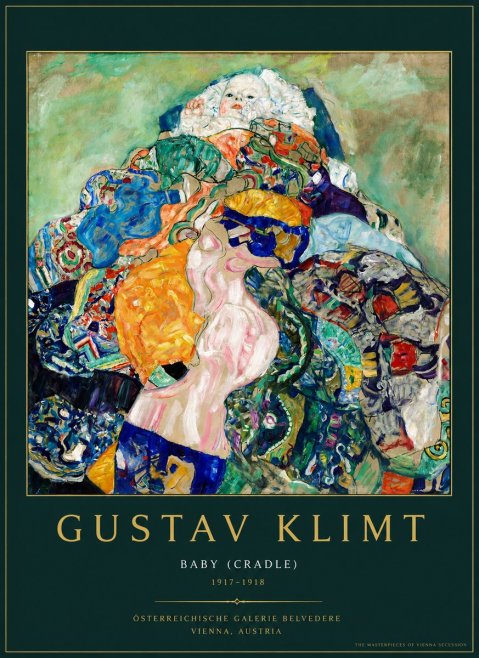Klimt Baby (Cradle) No3 - Póster