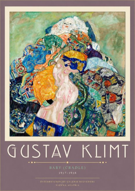 Klimt Baby (Cradle) No5 - Póster