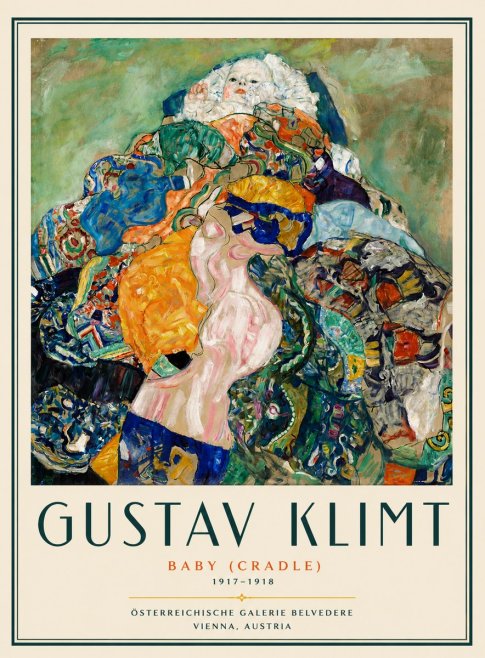 Klimt Baby (Cradle) No6 - Póster