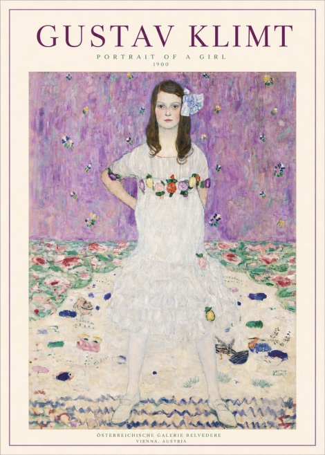 Klimt Portrait of a Girl No3 - Póster