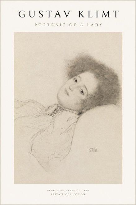 Klimt Portrait of a Lady No1 - Póster