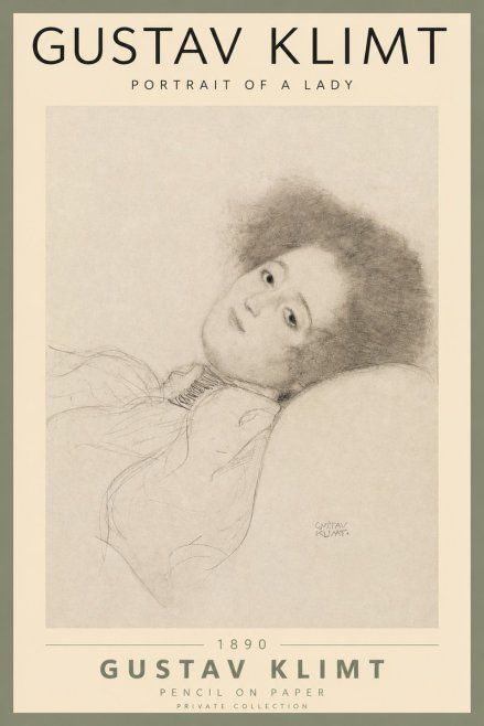 Klimt Portrait of a Lady No2 - Póster