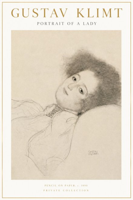 Klimt Portrait of a Lady No3 - Póster