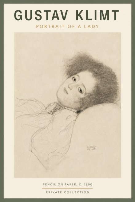 Klimt Portrait of a Lady No4 - Póster