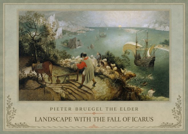 Pieter Bruegel Landscape with the Fall of Icarus I No1 - Póster
