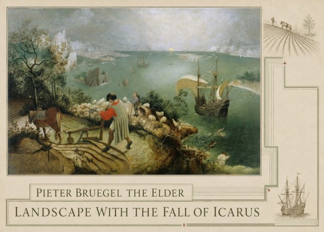 Pieter Bruegel Landscape with the Fall of Icarus I No3 - Póster