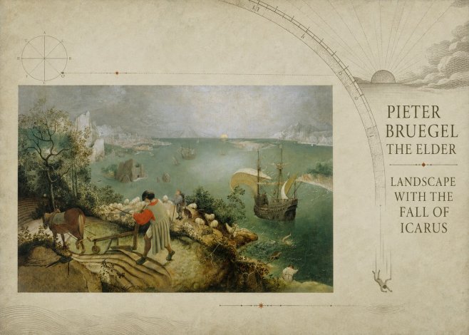 Pieter Bruegel Landscape with the Fall of Icarus I No6 - Póster