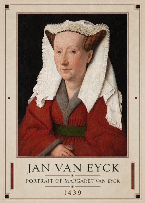 Jan van Eyck Portrait of Margaret Van Eyck II No1 - Póster