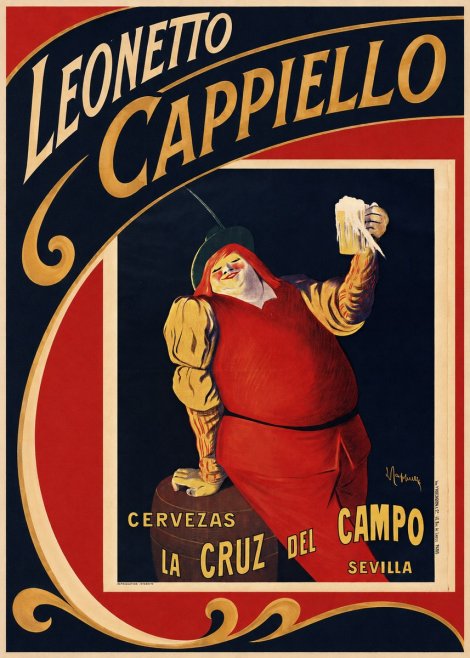 Leonetto Cappiello Cervezas La Cruz Del Campo No2 - Póster