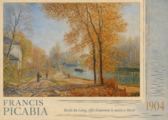 Francis Picabia Bords Du Loing, Effet D'automne Le Matin À Moret No4 - Póster