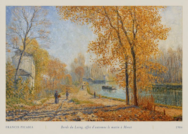 Francis Picabia Bords Du Loing, Effet D'automne Le Matin À Moret No5 - Póster