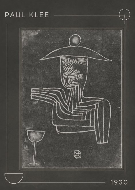 Paul Klee Figure of a Seer No1 - Póster