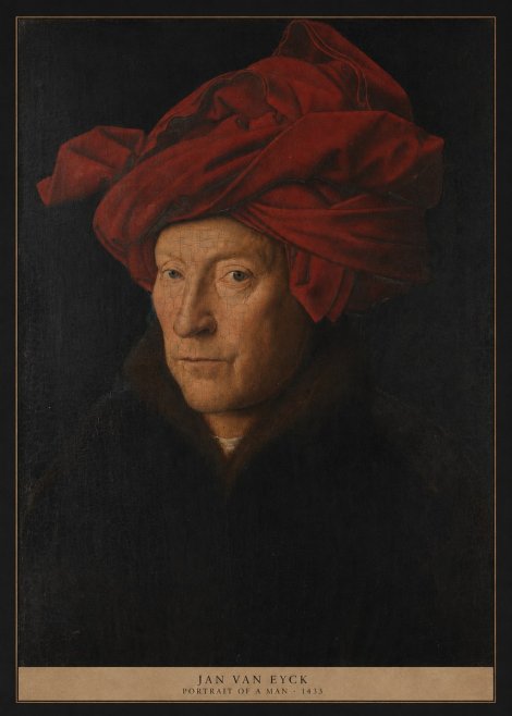 Jan van Eyck Portrait of a Man II No5 - Póster