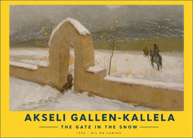 Akseli Gallen-Kallela The Gate in the Snow No2 - Póster