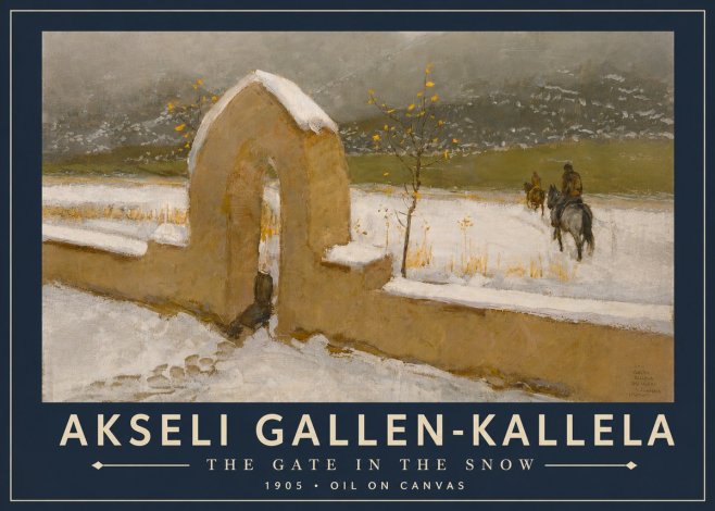 Akseli Gallen-Kallela The Gate in the Snow No5 - Póster