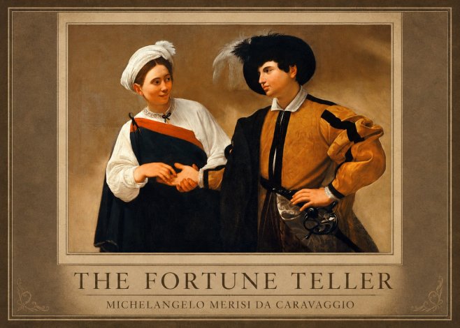 Michelangelo Merisi da Caravaggio The Fortune Teller I No1 - Póster