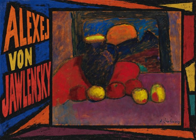 Alexej von Jawlensky Still Life with Vase and Fruit No3 - Póster