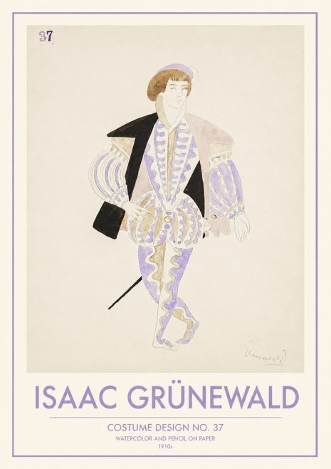 Isaac Grünewald Costume Design No. 37 No1 - Póster