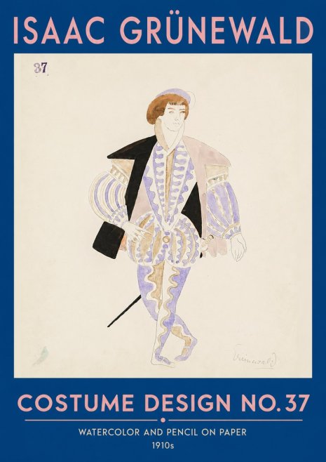 Isaac Grünewald Costume Design No. 37 No2 - Póster