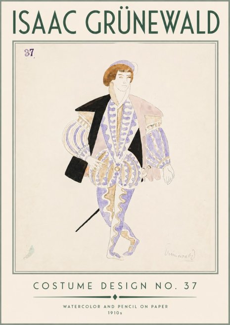 Isaac Grünewald Costume Design No. 37 No3 - Póster