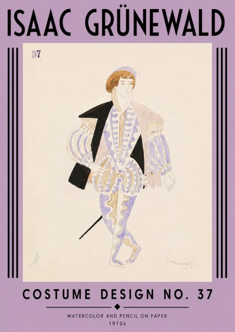 Isaac Grünewald Costume Design No. 37 No4 - Póster
