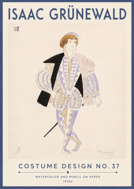 Isaac Grünewald Costume Design No. 37 No6 - Póster