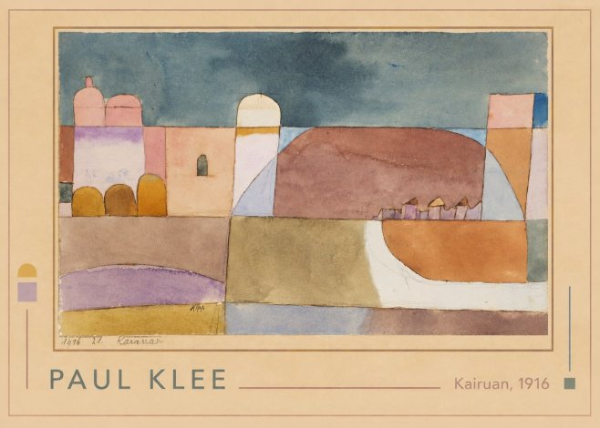 Paul Klee Kairuan, 1916 No1 - Póster
