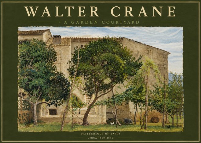 Walter Crane A Garden Courtyard No4 - Póster