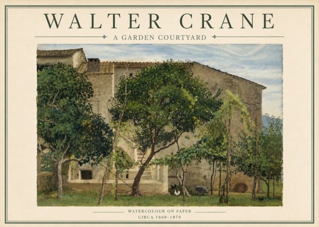 Walter Crane A Garden Courtyard No5 - Póster