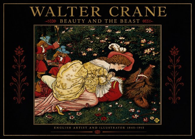 Walter Crane Beauty and the Beast No2 - Póster