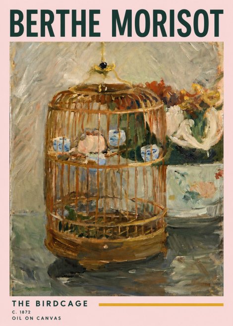 Berthe Morisot The Birdcage II No3 - Póster