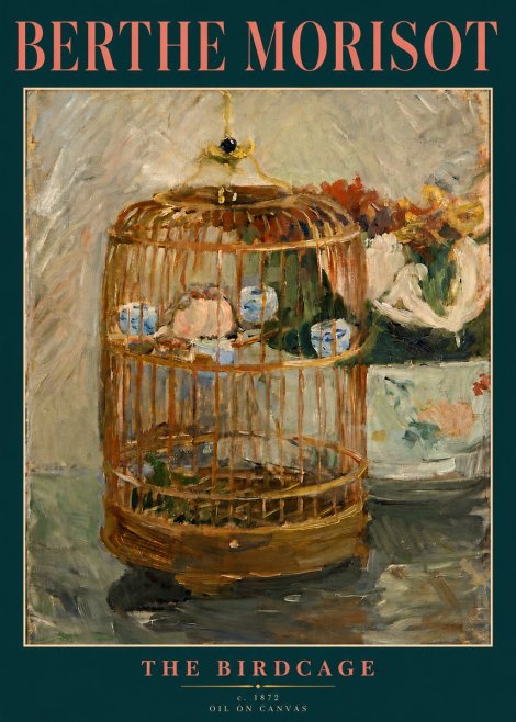 Berthe Morisot The Birdcage II No4 - Póster