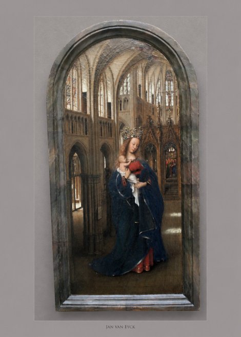 Jan van Eyck Madonna in the Church II No4 - Póster