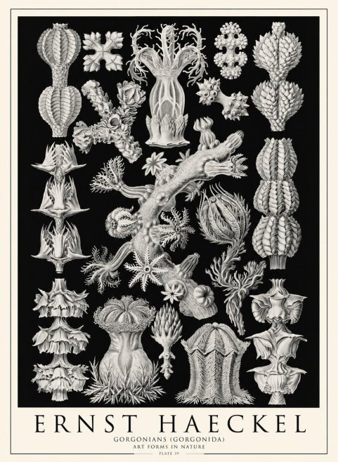 Ernst Haeckel Gorgonians No4 - Póster