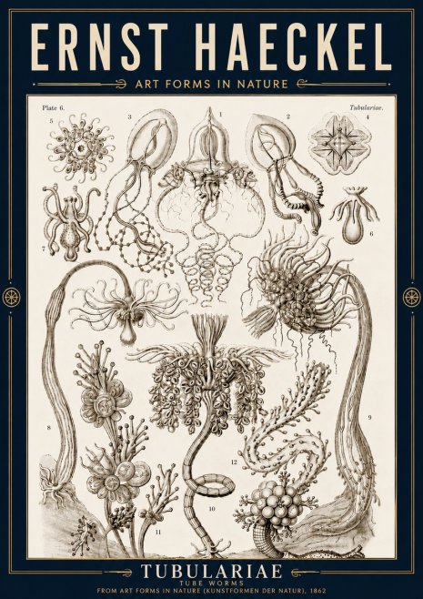 Ernst Haeckel Tubulariae No4 - Póster