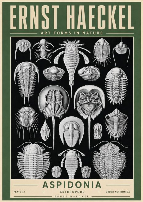 Ernst Haeckel Aspidonia No4 - Póster
