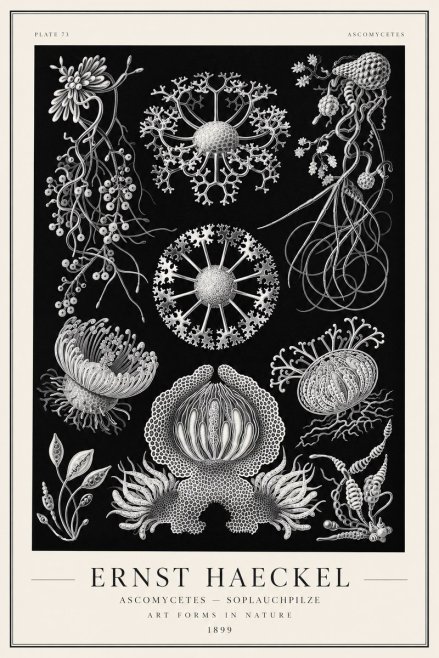 Ernst Haeckel Ascomycetes — Sac Fungi No2 - Póster