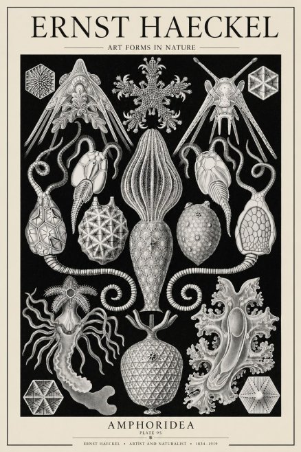 Ernst Haeckel Amphoridea No6 - Póster