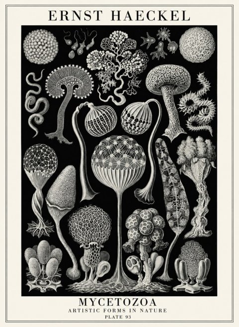 Ernst Haeckel Mycetozoa No4 - Póster