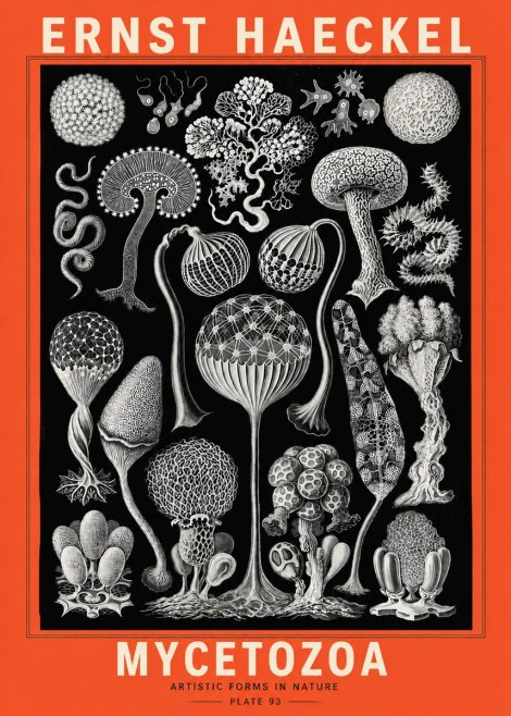 Ernst Haeckel Mycetozoa No5 - Póster
