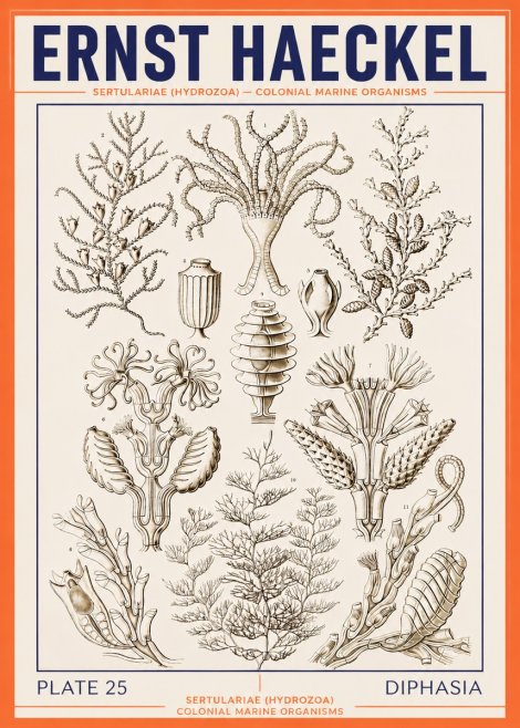 Ernst Haeckel Sertulariidae No4 - Póster