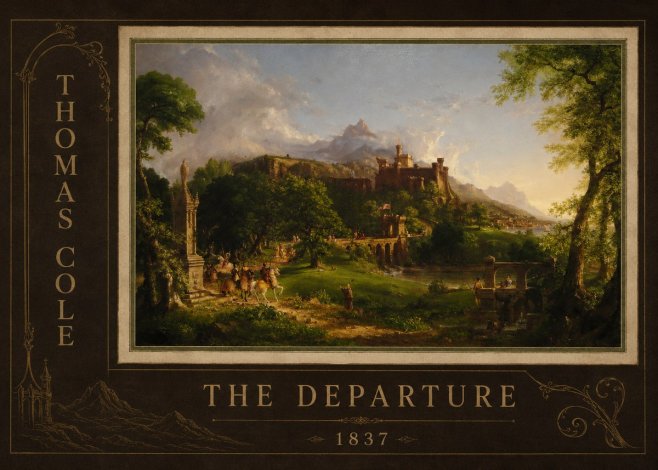 Thomas Cole The Departure I No2 - Póster