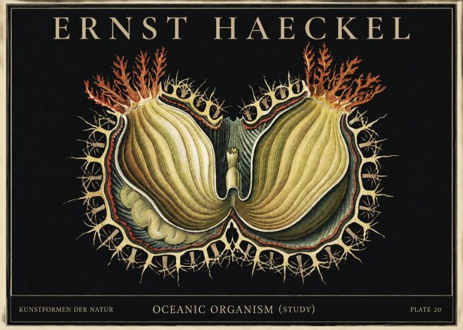 Ernst Haeckel Nature's Architecture No4 - Póster