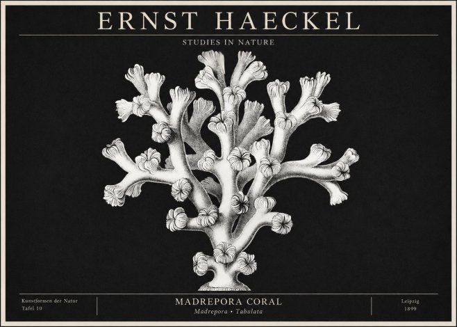 Ernst Haeckel Corallium Rubrum I No2 - Póster
