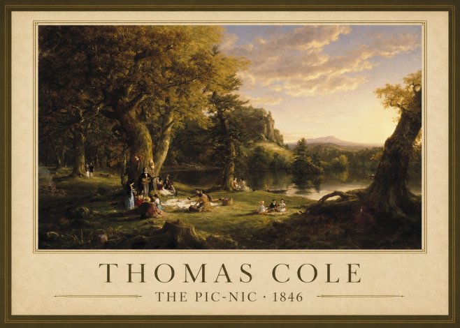 Thomas Cole The Pic-nic I No1 - Póster